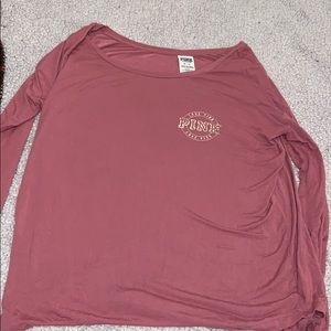 Mauve long sleeve sleep shirt